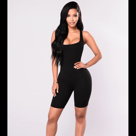 Fashion Nova Pants - Fashion Nova: Remedy for Everything Romper - Black